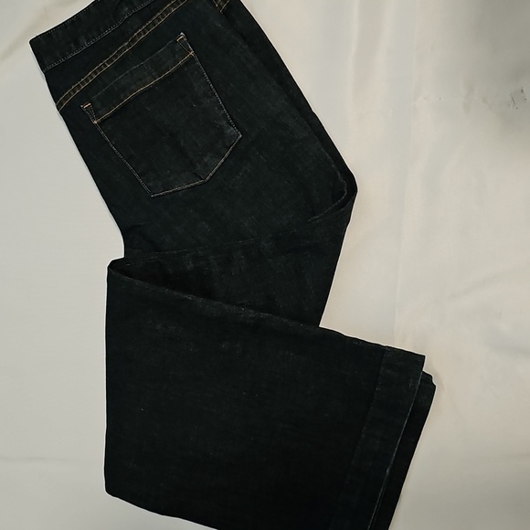 Womens J. Crew Denim Jeans Slim-Wide Style Dk Blue Rinse Wash - Picture 7 of 8